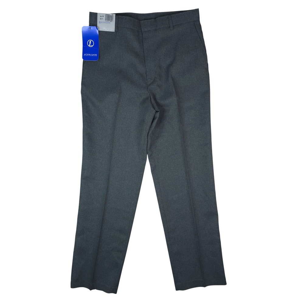 Vintage Y2K Levi Strauss‎ Action Slacks 34x32 Gray Dress Pants Business Casual